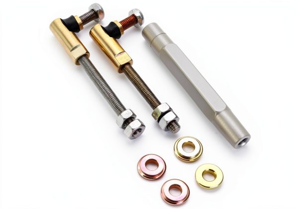 JEGS Carburetor Linkage Adjustable 6-9" Throttle Lever 1/4-28 Thread-0