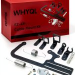 WHYQL EZ-EFI Cable Mount Kit 304147 Polished Red Adjustable-0