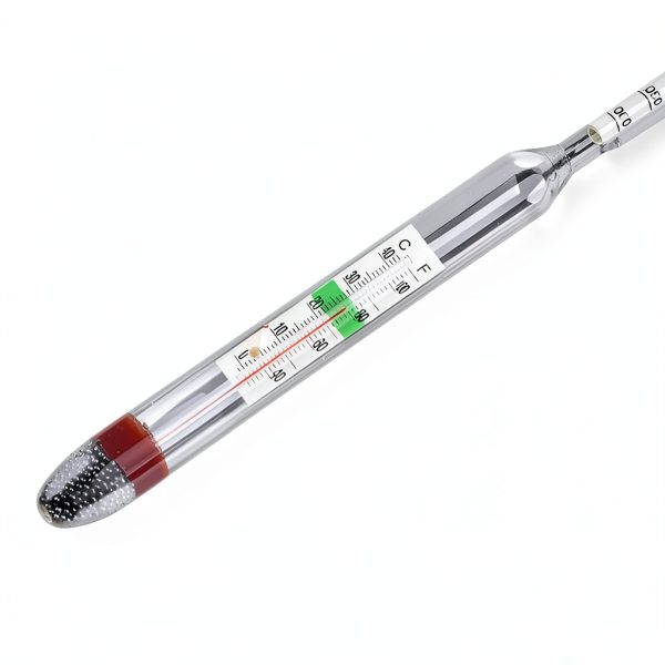 Glass Aquarium Hydrometer with Built-in Marine Floating Salt Water Salinity Tester 1.000-1.060 7.87in-5