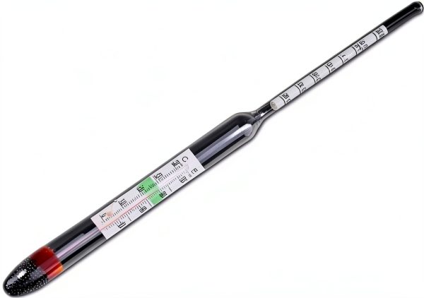 Glass Aquarium Hydrometer with Built-in Marine Floating Salt Water Salinity Tester 1.000-1.060 7.87in-0