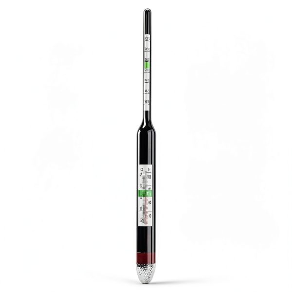 Glass Aquarium Hydrometer with Built-in Marine Floating Salt Water Salinity Tester 1.000-1.060 7.87in-2
