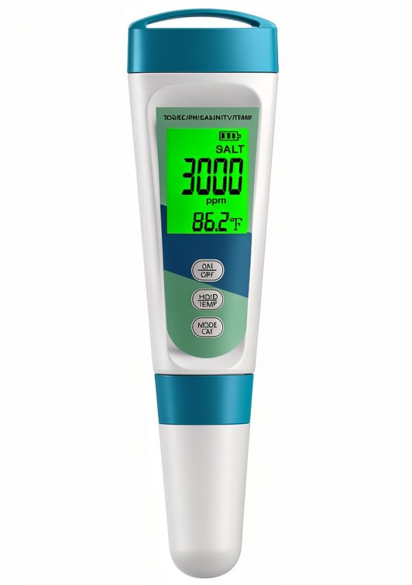 5 in 1 Water Quality Test Meter DZSYDZ Digital Salinity pH TDS EC Temp-0
