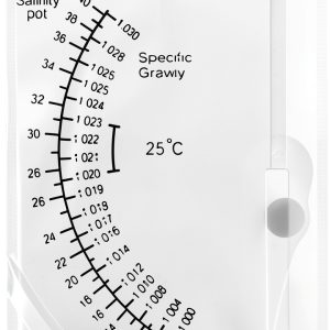 Salinity Hydrometer Salinity Tester Square Sea Hydrometer Salinity Measuring Device Salt Water Salinity Meter for Fish Tank Pond Saltwater Freshwater-0